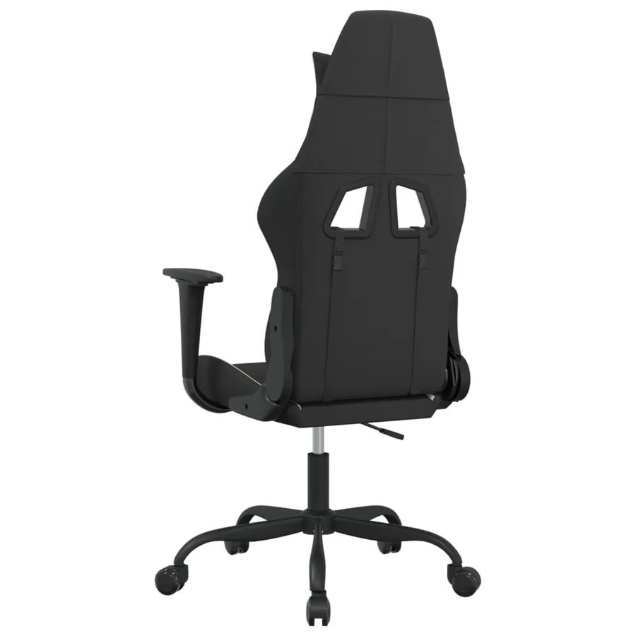 Chaise de jeu Noir et crème Tissu - 5