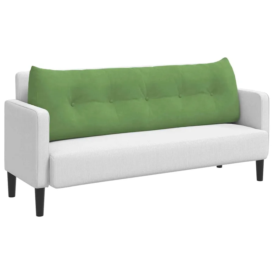 Coussin de Dos Vert clair 160 x 24 x 50 cm Velours - 3