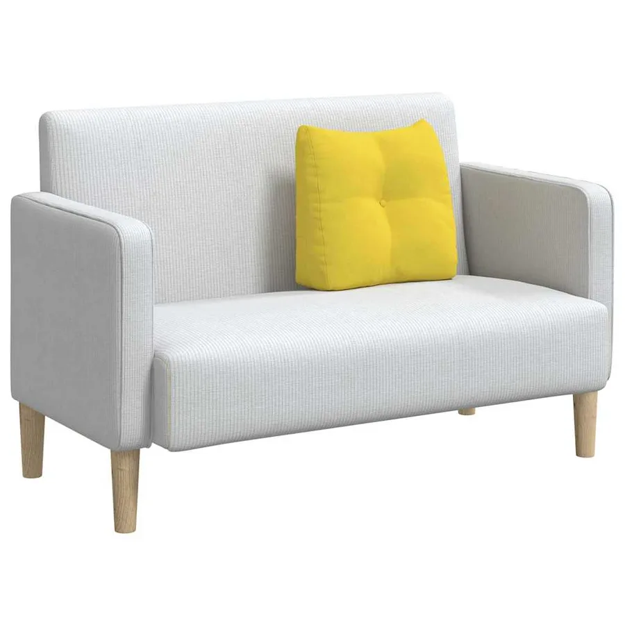 Coussin de Dos Jaune clair 45 x 24 x 50 cm tissu - 3