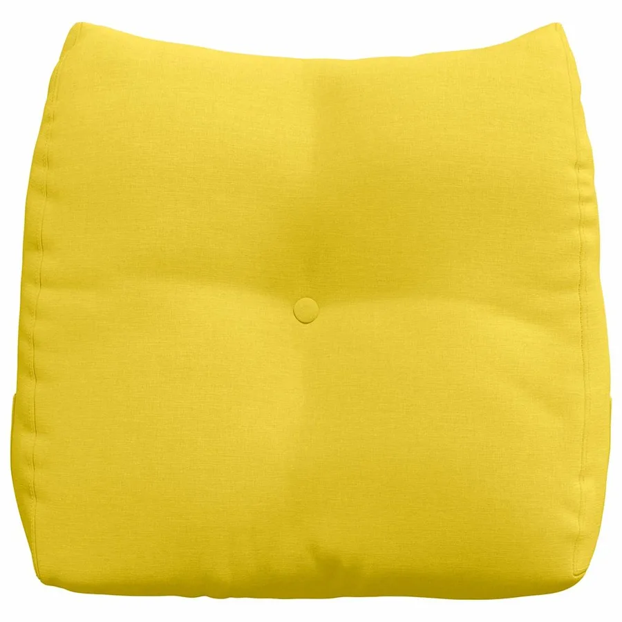 Coussin de Dos Jaune clair 45 x 24 x 50 cm tissu - 6