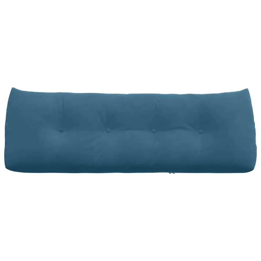 Coussin de Dos Bleu 140 x 24 x 50 cm Velours - 6