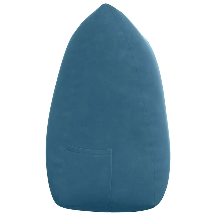 Coussin de Dos Bleu 140 x 24 x 50 cm Velours - 7