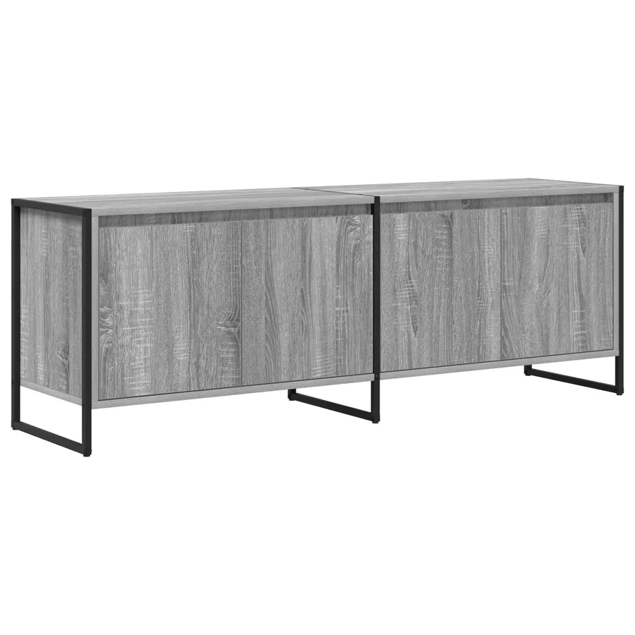 Meuble TV Gris Sonoma 140 x 36 x 49.5 cm Bois d'ingénierie - 2