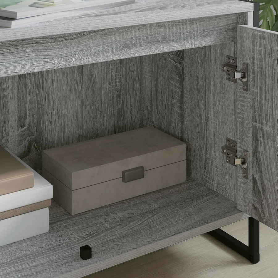 Meuble TV Gris Sonoma 140 x 36 x 49.5 cm Bois d'ingénierie - 4