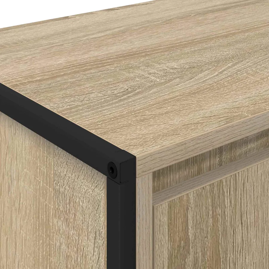 Meuble TV Sonoma 140 x 36 x 49.5 cm Bois d'ingénierie - 9