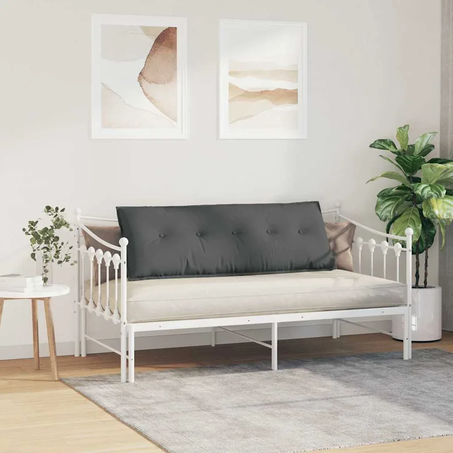 Coussin de Dos Gris foncé 140 x 19 x 50 cm tissu - 4