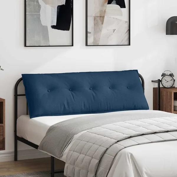 Coussin de Dos Bleu 140 x 19 x 50 cm tissu