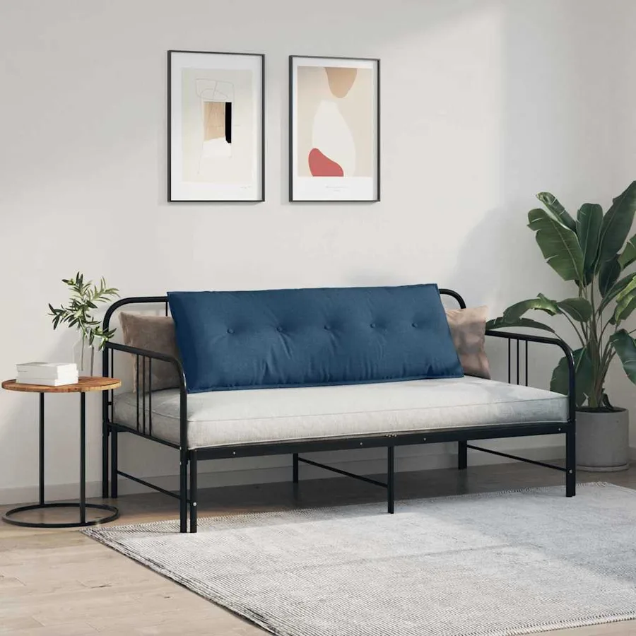 Coussin de Dos Bleu 140 x 19 x 50 cm tissu - 4