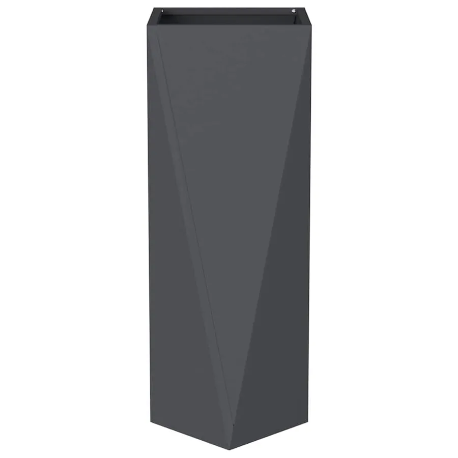Jardinière Anthracite 30 x 30 x 75 cm Acier - 5