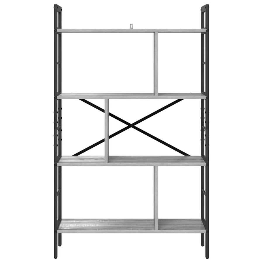 Étagère Gris Sonoma 75 x 30 x 123,5 cm Bois d'ingénierie - 5