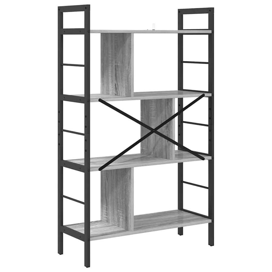 Étagère Gris Sonoma 75 x 30 x 123,5 cm Bois d'ingénierie - 7