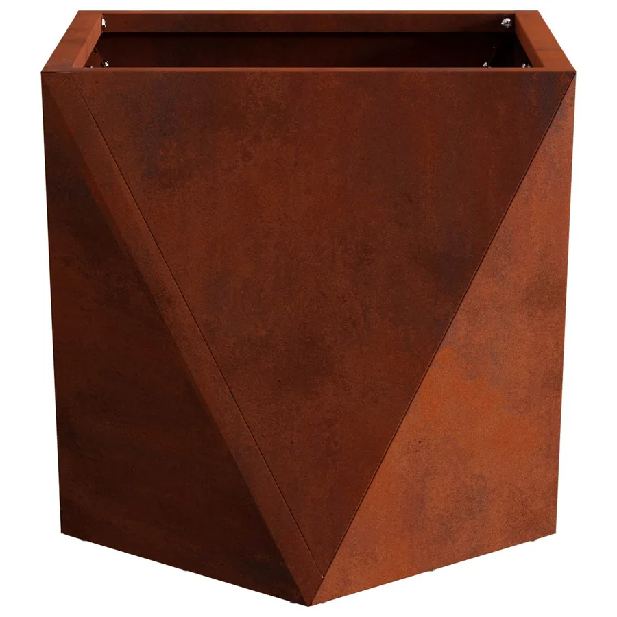 Jardinière Rouillé 30 x 30 x 30 cm Acier patiné - 6