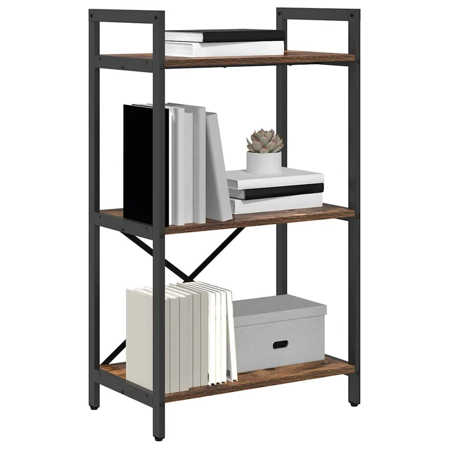 Étagère Chêne fumé 56 x 34 x 96 cm Bois d'ingénierie - 3