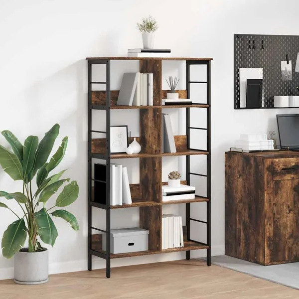 Étagère Chêne fumé 82 x 32 x 144,5 cm Bois d'ingénierie