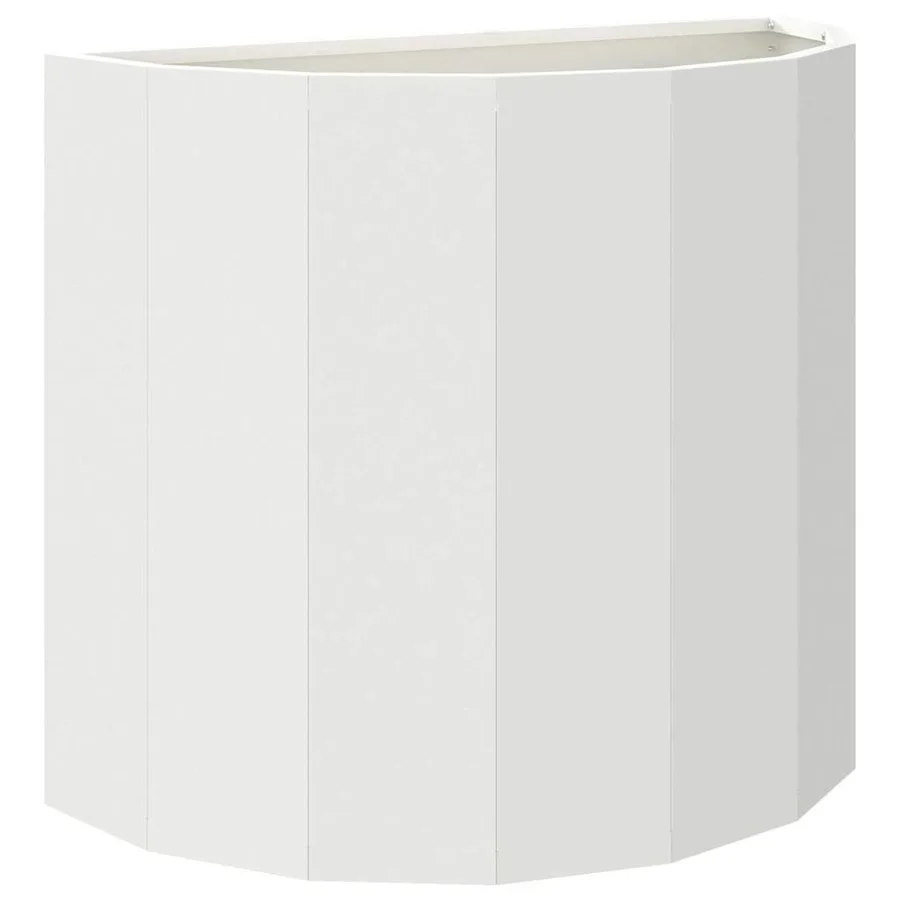 Jardinière Blanc 60 x 30 x 50 cm Acier - 2