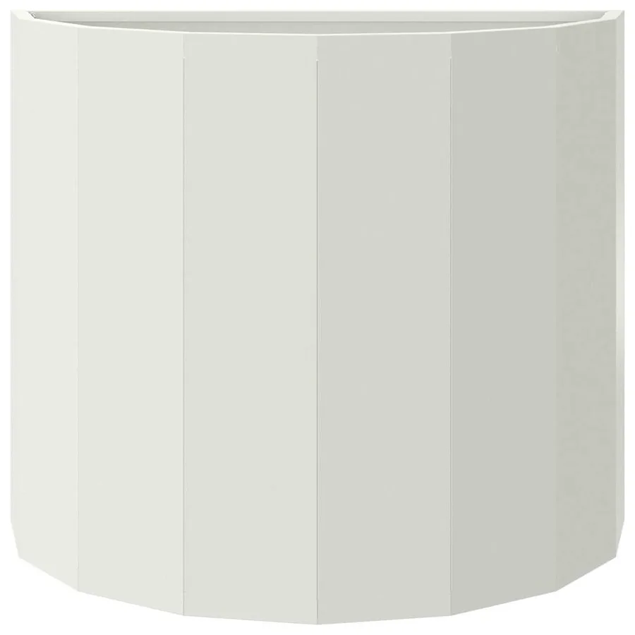 Jardinière Blanc 60 x 30 x 50 cm Acier - 5