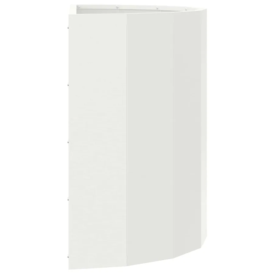 Jardinière Blanc 60 x 30 x 50 cm Acier - 6