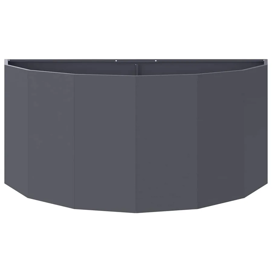 Jardinière Anthracite 120 x 60 x 50 cm Acier - 5