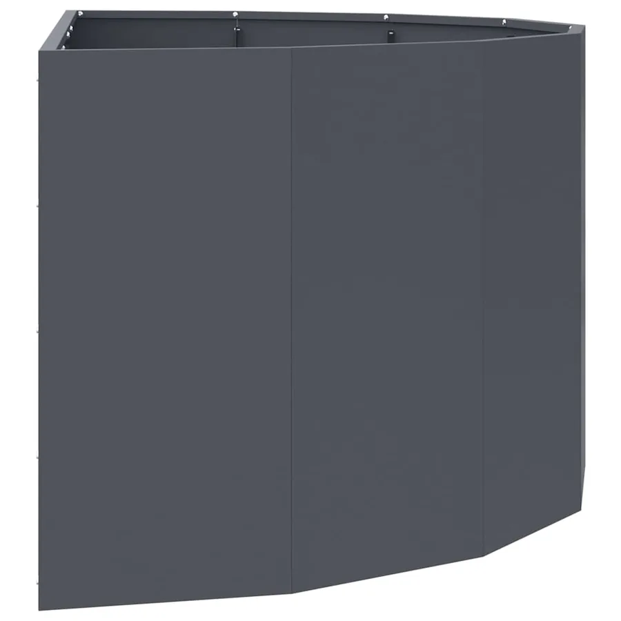 Jardinière Anthracite 120 x 60 x 50 cm Acier - 6