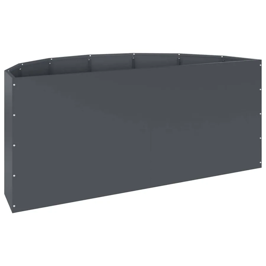 Jardinière Anthracite 120 x 60 x 50 cm Acier - 7