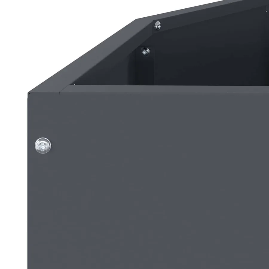 Jardinière Anthracite 120 x 60 x 50 cm Acier - 9