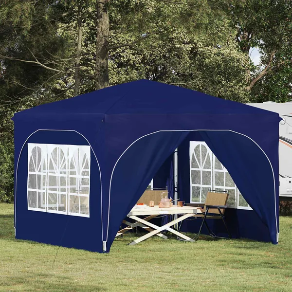 Tente de fête pop-up 290 x 290 x 245 cm Bleu