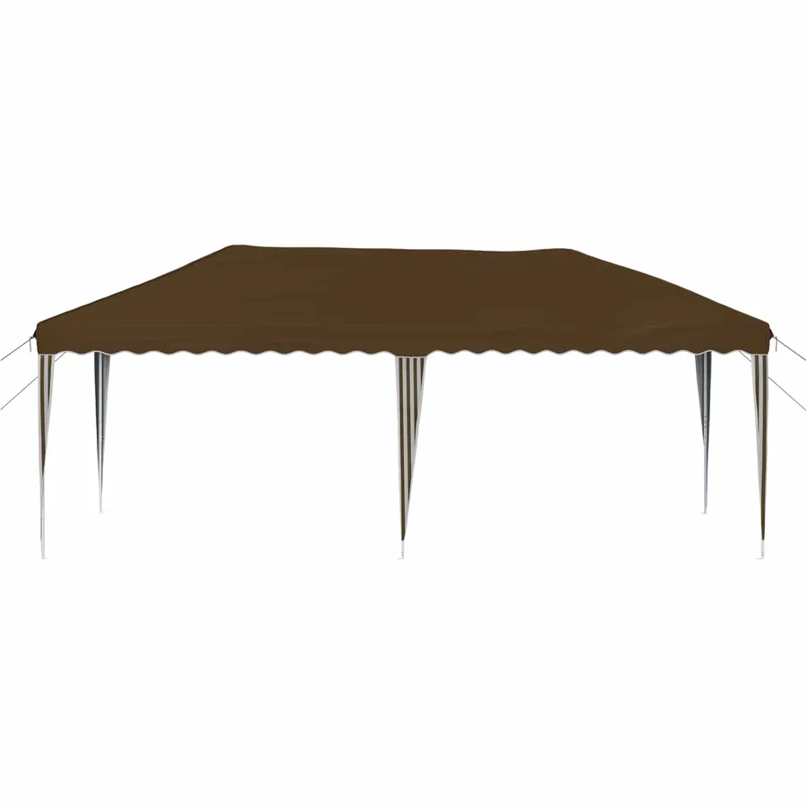 Tente de fête pop-up 575 x 290 x 245 cm Taupe - 5
