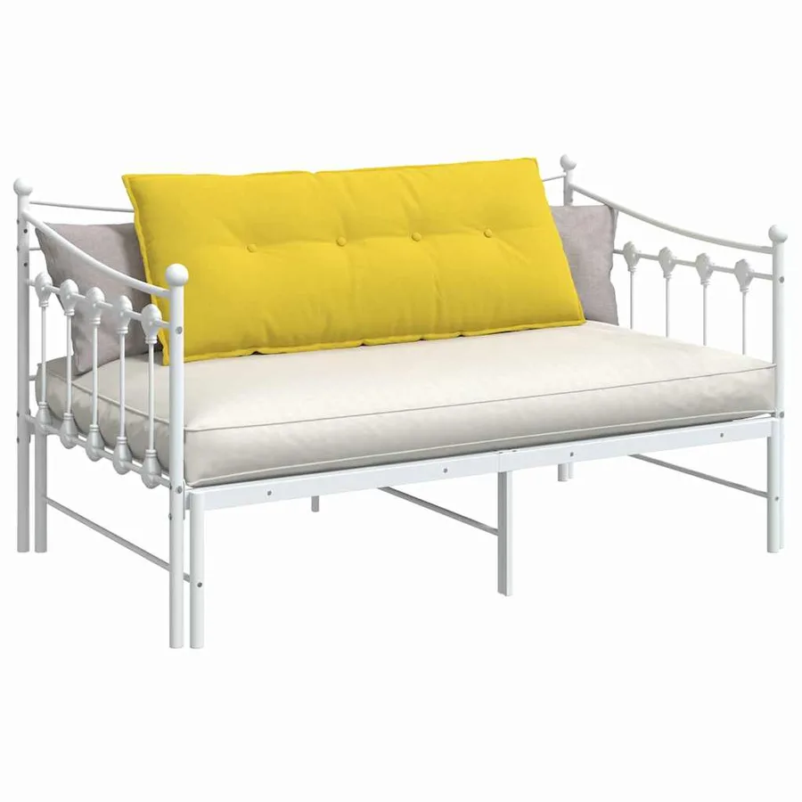 Coussin de Dos Jaune clair 120 x 19 x 50 cm tissu - 3