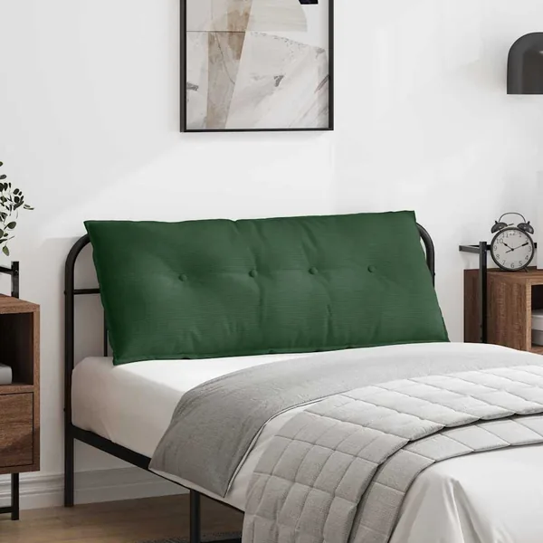 Coussin de Dos Vert Jungle 120 x 50 cm Tissu en velours côtelé