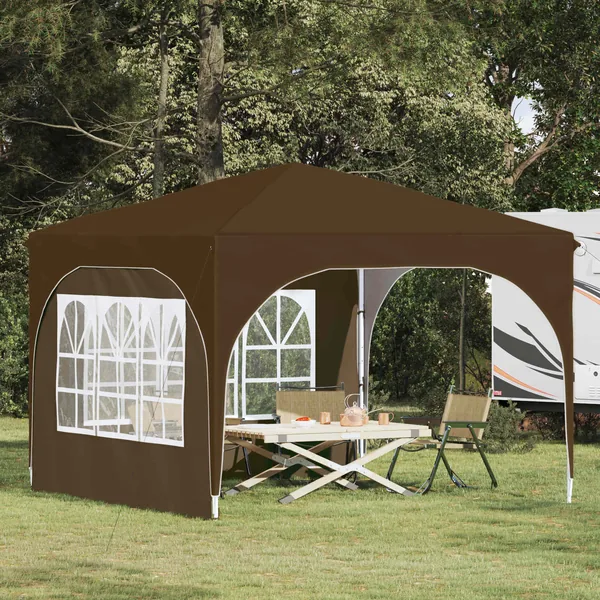 Tente de fête pop-up 290 x 290 x 245 cm Taupe