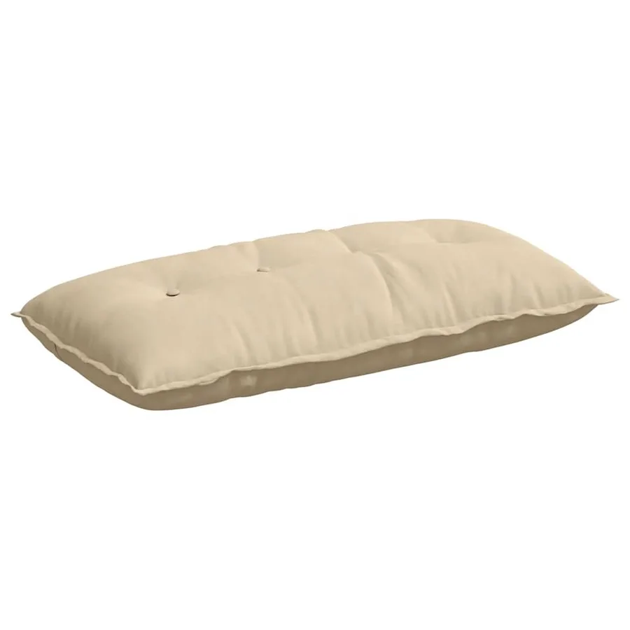 Coussin de Dos Crème 100 x 50 cm Tissu en microfibre - 2