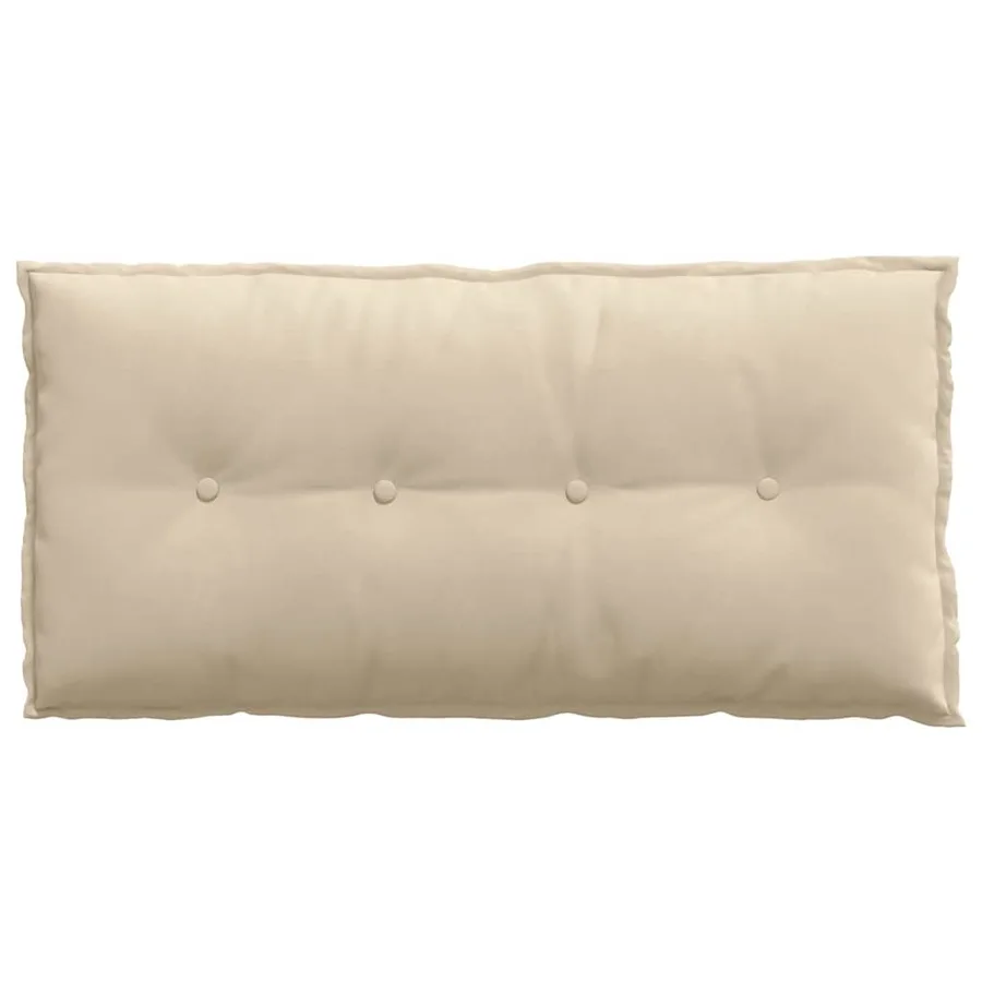 Coussin de Dos Crème 100 x 50 cm Tissu en microfibre - 6