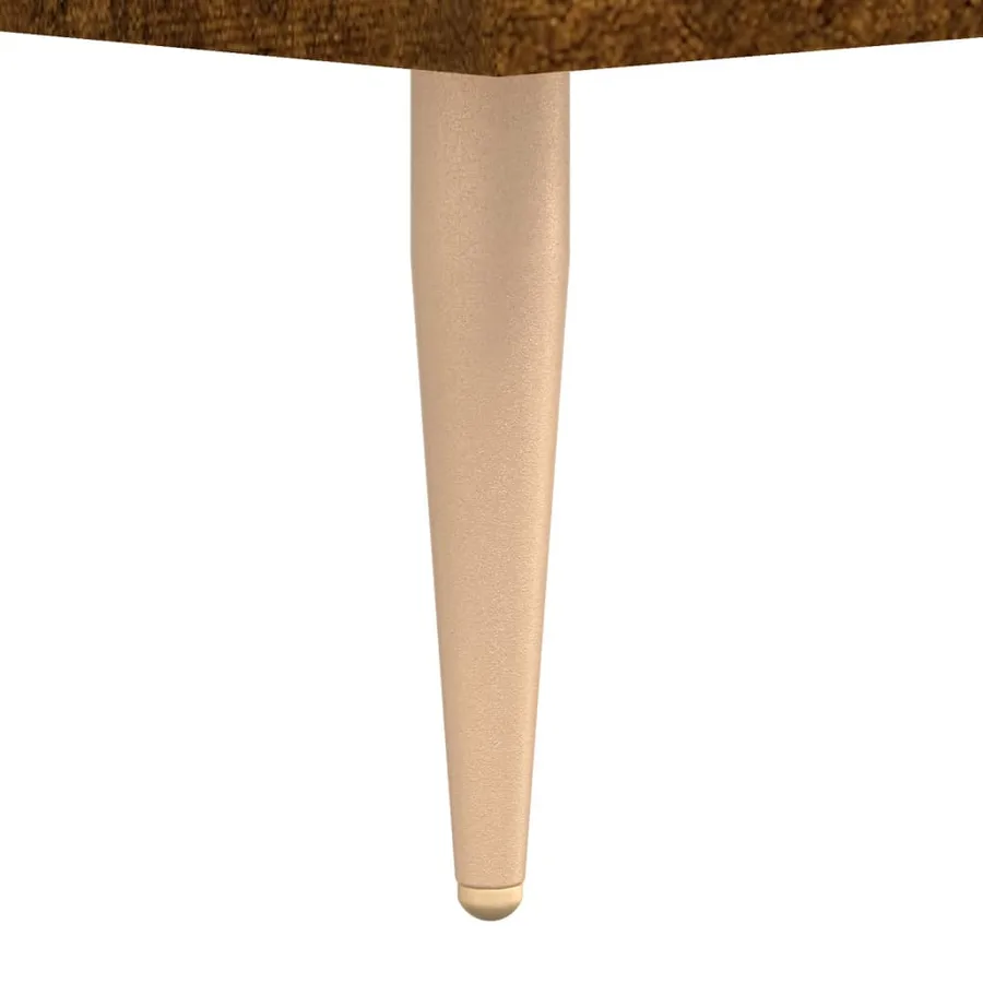 Buffet haut Chêne fumé 69,5x34x180 cm Bois d'ingénierie - 11