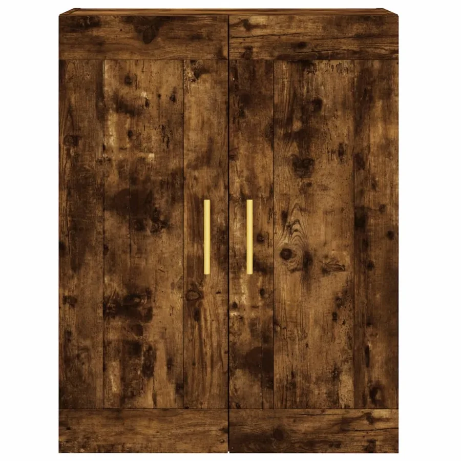 Buffet haut Chêne fumé 69,5x34x180 cm Bois d'ingénierie - 6