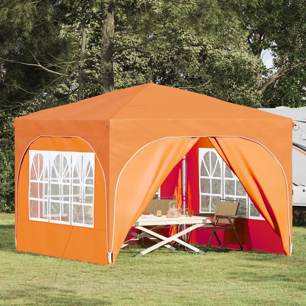 Tente de fête pop-up 290 x 290 x 245 cm Orange