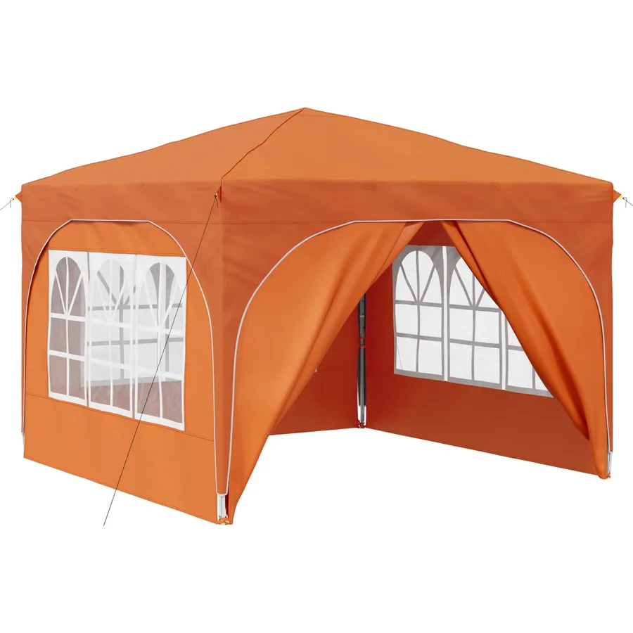 Tente de fête pop-up 290 x 290 x 245 cm Orange - 2