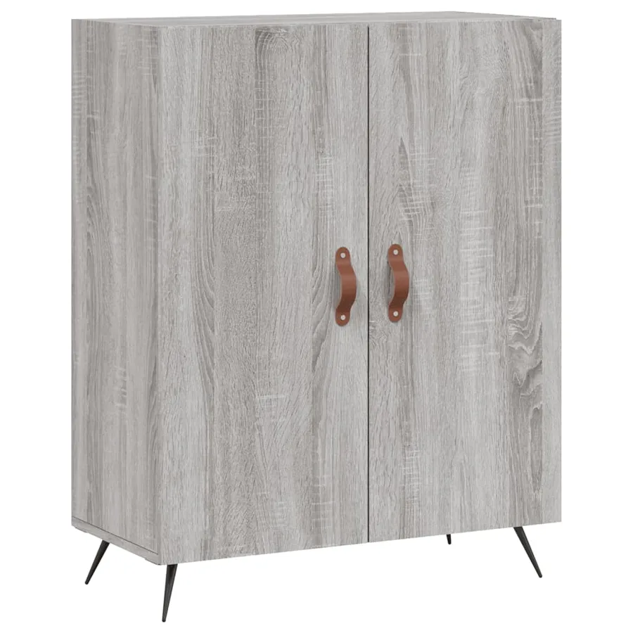 Buffet haut Sonoma gris 69,5x34x180 cm Bois d'ingénierie - 6