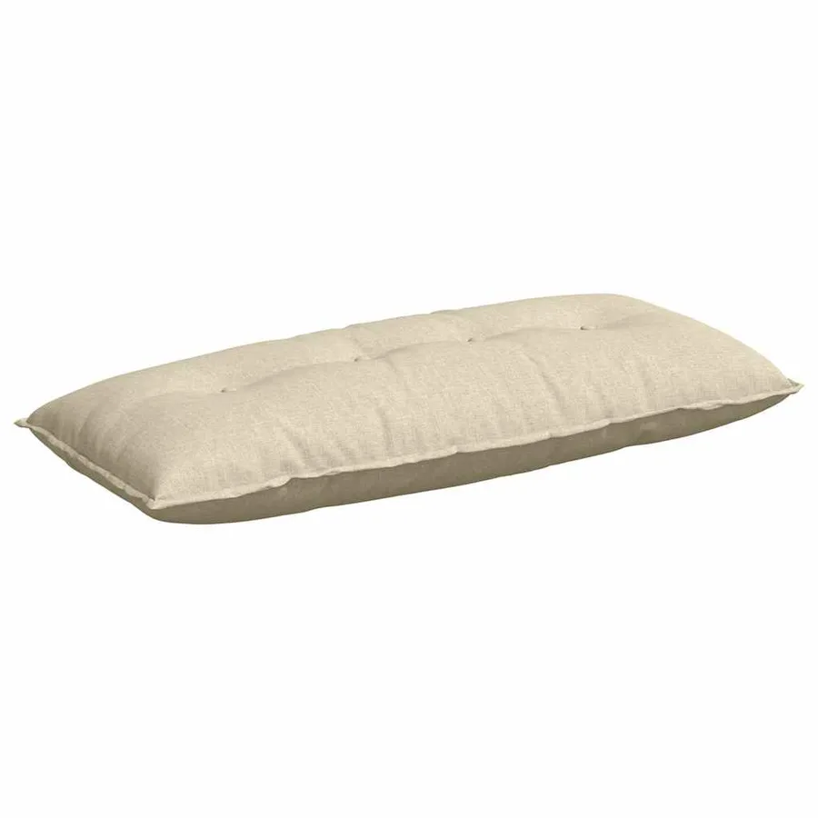 Coussin de Dos Crème 120 x 19 x 50 cm tissu - 2