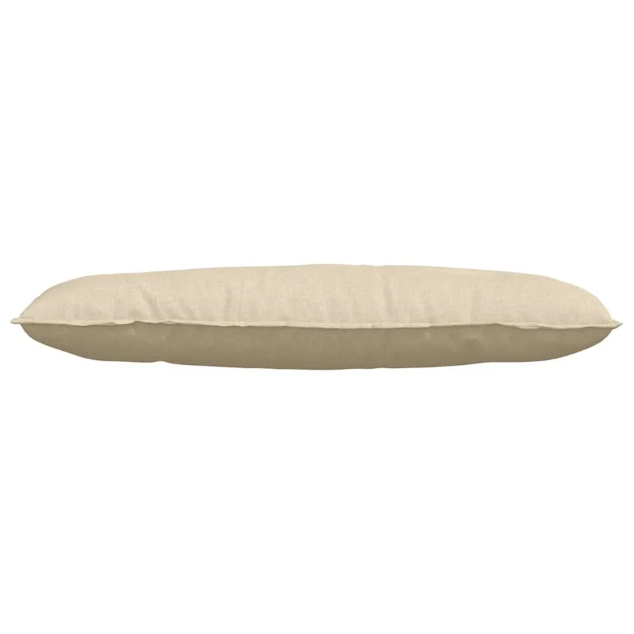 Coussin de Dos Crème 120 x 19 x 50 cm tissu - 5