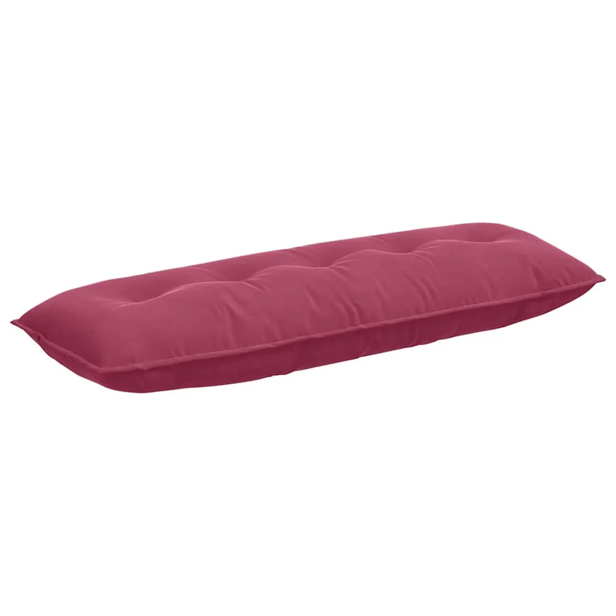 Coussin de Dos Bordeaux 140 x 50 cm Tissu en velours côtelé - 2