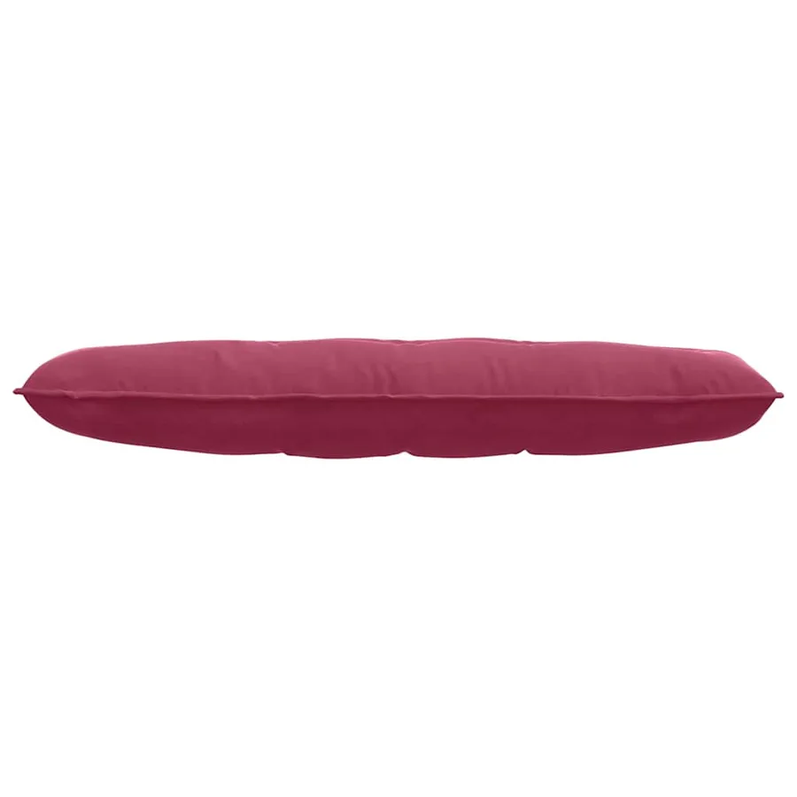 Coussin de Dos Bordeaux 140 x 50 cm Tissu en velours côtelé - 5