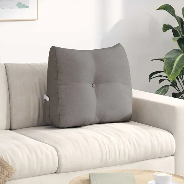 Coussin de Dos Taupe 60 x 24 x 50 cm tissu