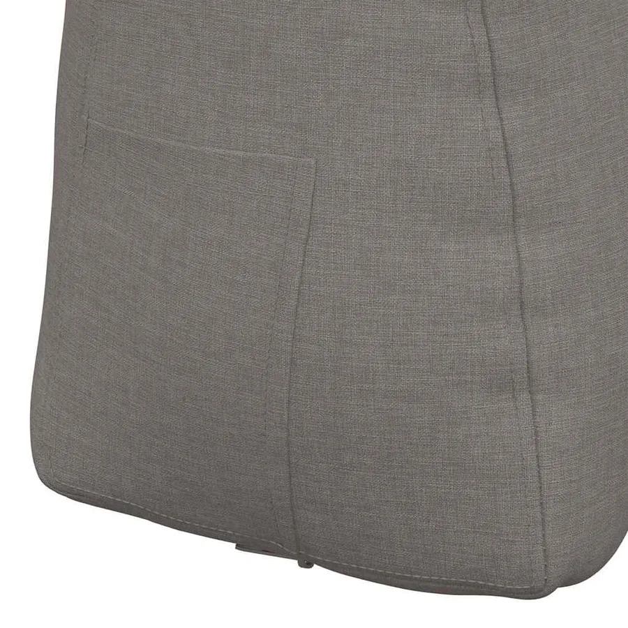Coussin de Dos Taupe 60 x 24 x 50 cm tissu - 9