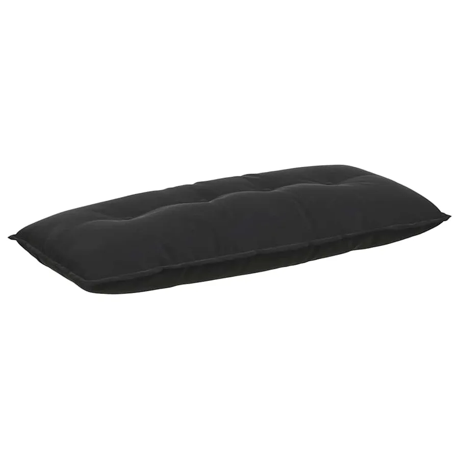 Coussin de Dos Noir 120 x 50 cm Tissu en velours côtelé - 2