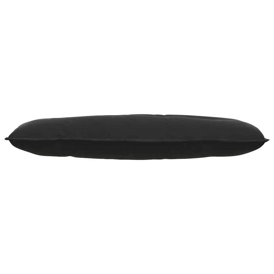 Coussin de Dos Noir 120 x 50 cm Tissu en velours côtelé - 5
