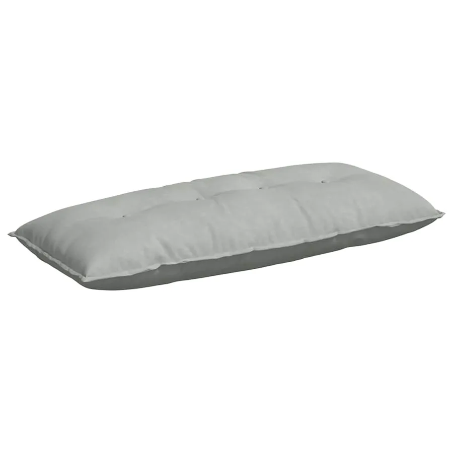 Coussin de Dos Gris clair 120 x 50 cm Tissu en velours côtelé - 2