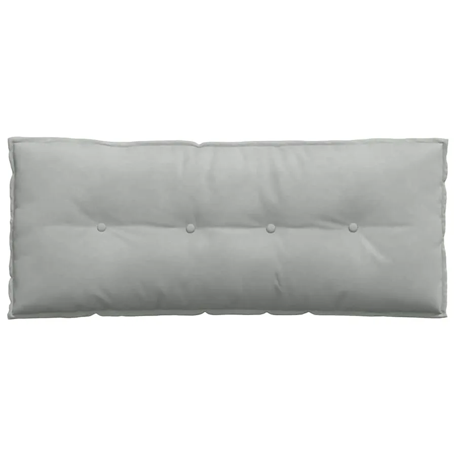 Coussin de Dos Gris clair 120 x 50 cm Tissu en velours côtelé - 6