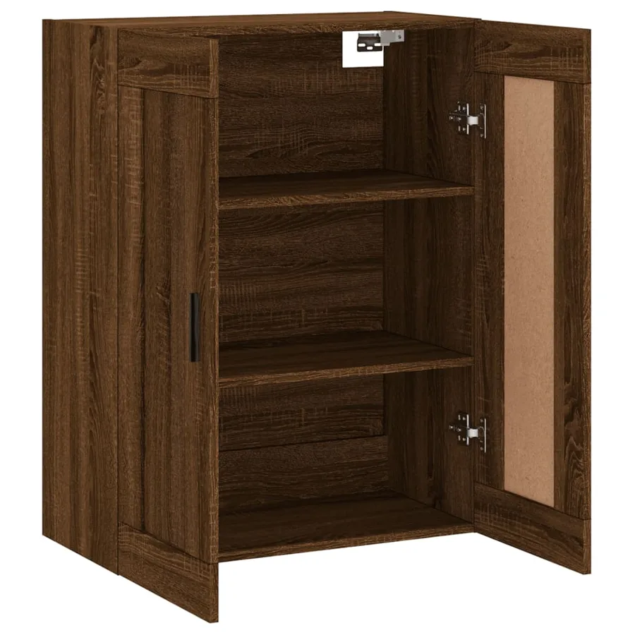 Armoire murale chêne marron 69,5x34x90 cm bois d'ingénierie - 7
