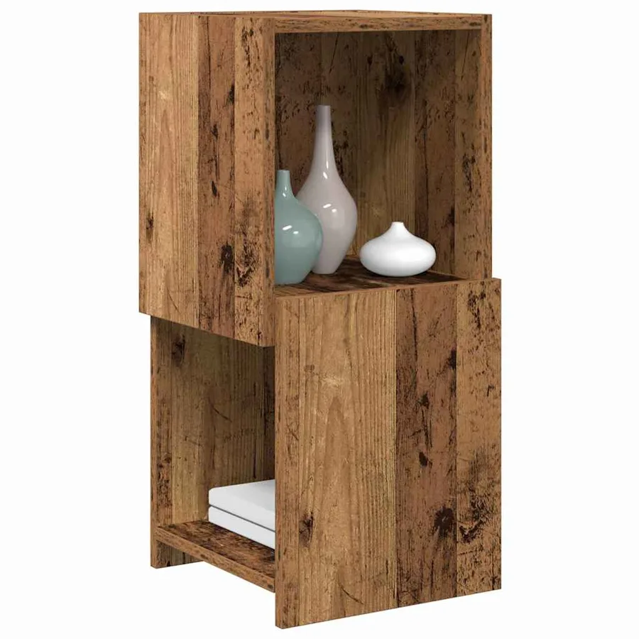 Meuble d'angle Bois ancien 30,5x30x65cm Bois d'ingénierie - 3