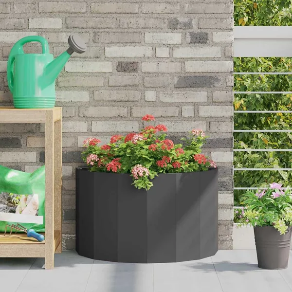 Jardinière Noir 60 x 30 x 35 cm Acier